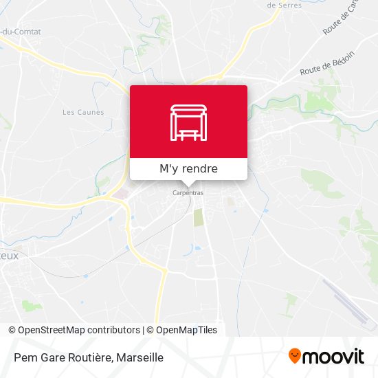 Pem Gare Routière plan