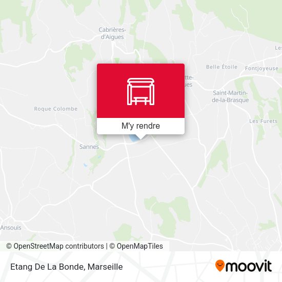 Etang De La Bonde plan