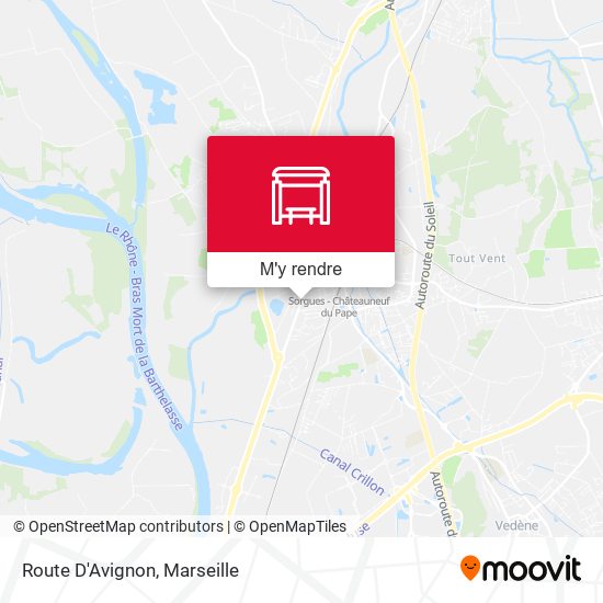 Route D'Avignon plan