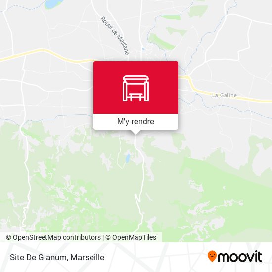 Site De Glanum plan