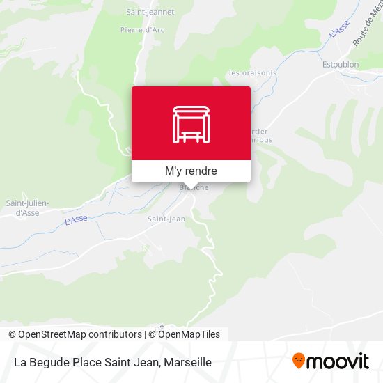 La Begude Place Saint Jean plan