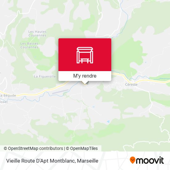 Vieille Route D'Apt Montblanc plan