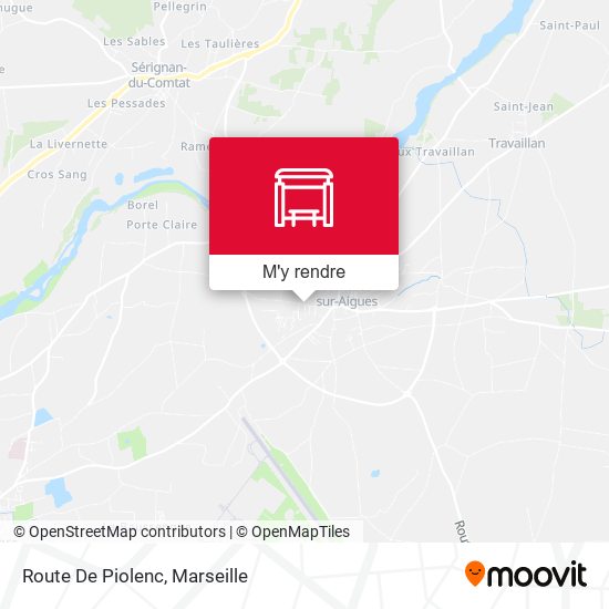 Route De Piolenc plan