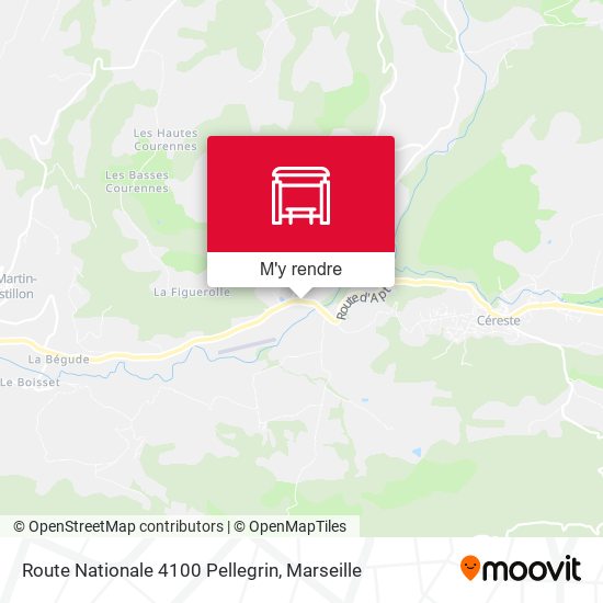 Route Nationale 4100 Pellegrin plan