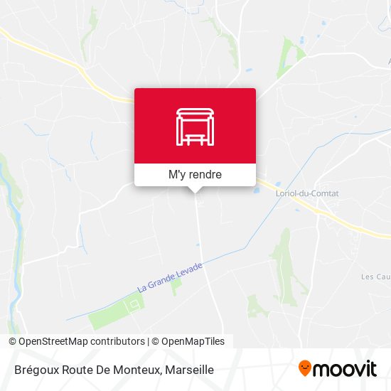 Brégoux Route De Monteux plan