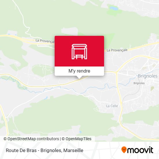 Route De Bras - Brignoles plan