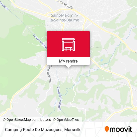 Camping Route De Mazaugues plan