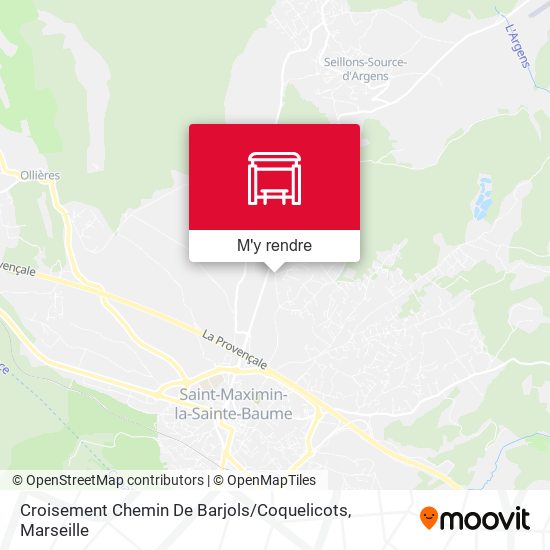 Croisement Chemin De Barjols / Coquelicots plan