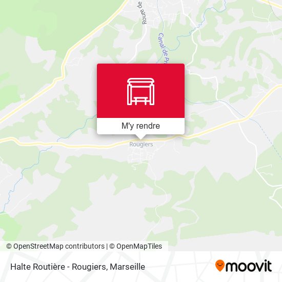 Halte Routière - Rougiers plan