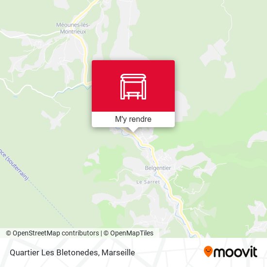 Quartier Les Bletonedes plan