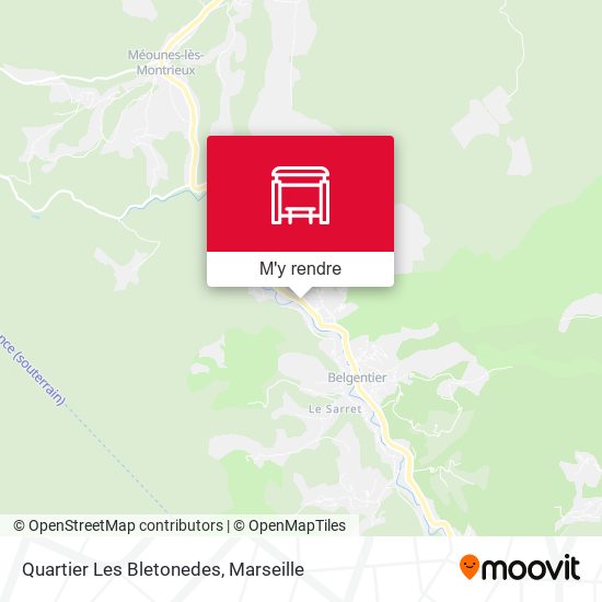 Quartier Les Bletonedes plan