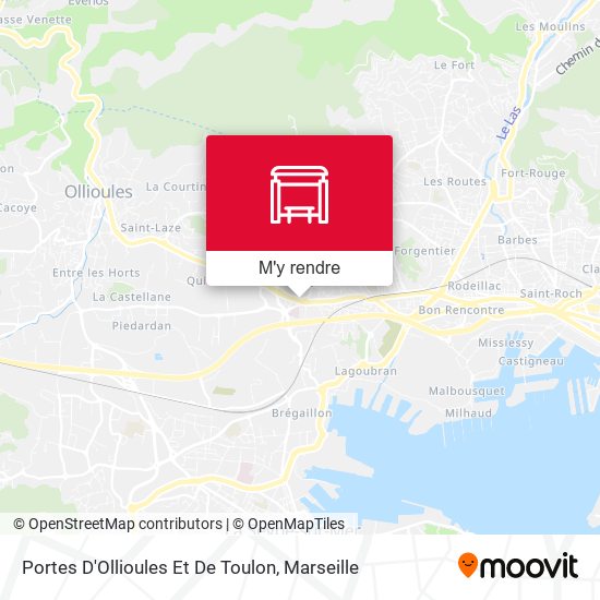 Portes D'Ollioules Et De Toulon plan