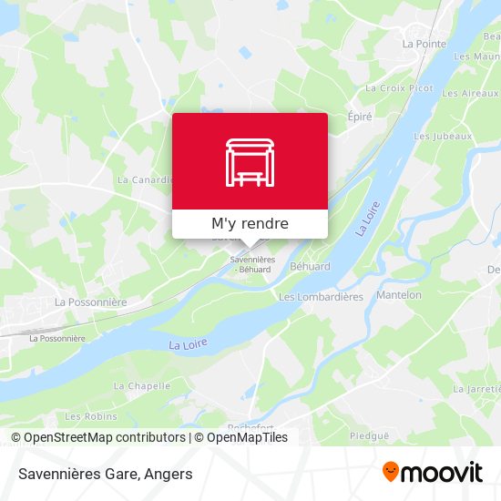 Savennières Gare plan