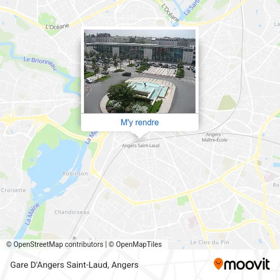 Gare D'Angers Saint-Laud plan