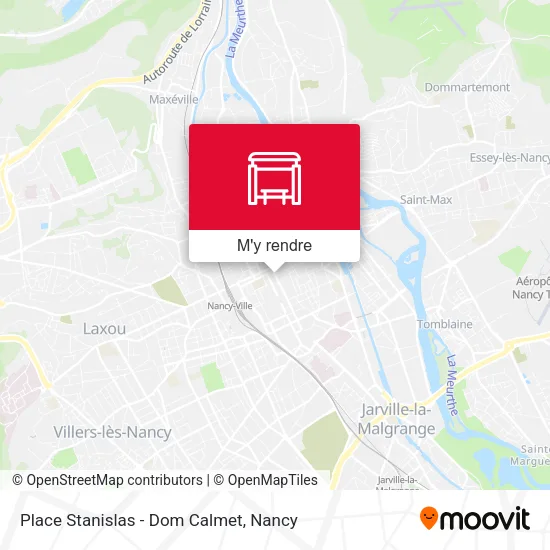 Place Stanislas - Dom Calmet plan