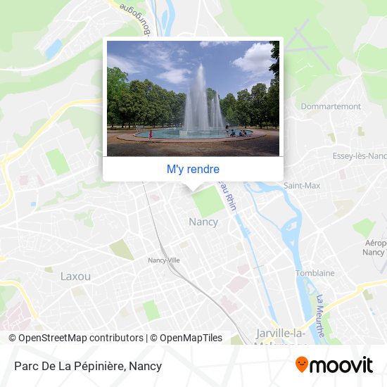 Parc De La Pépinière plan