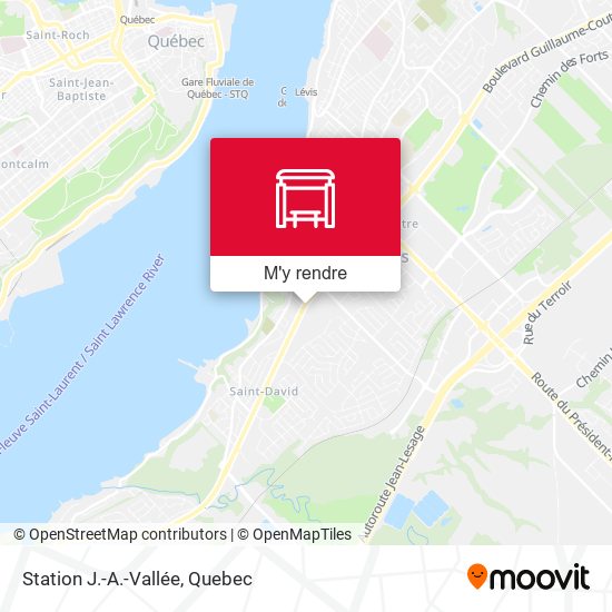 Station J.-A.-Vallée plan