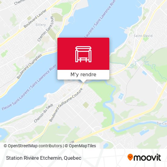 Station Rivière Etchemin plan
