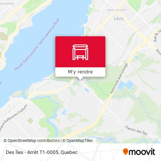 Des Îles - Arrêt T1-0005 plan