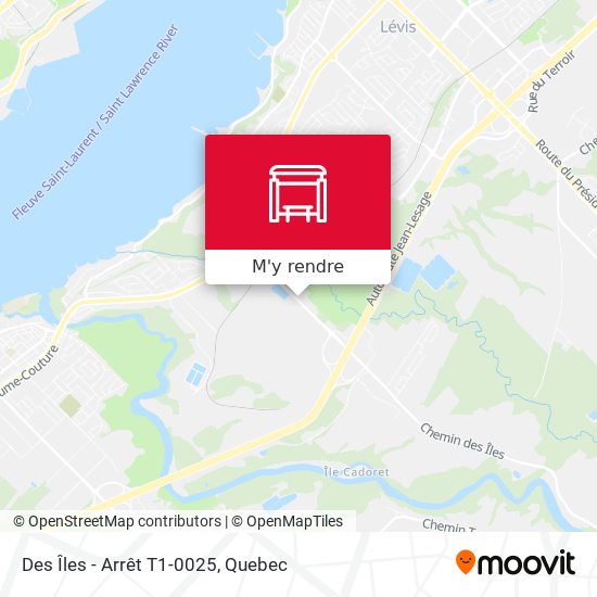 Des Îles - Arrêt T1-0025 plan