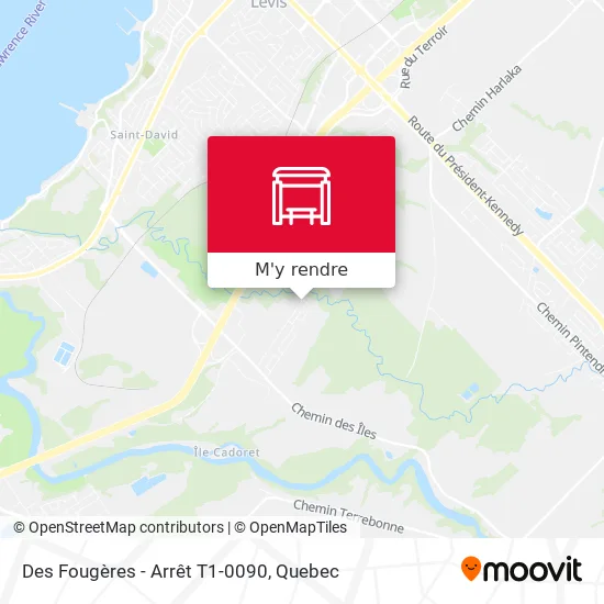 Des Fougères - Arrêt T1-0090 plan
