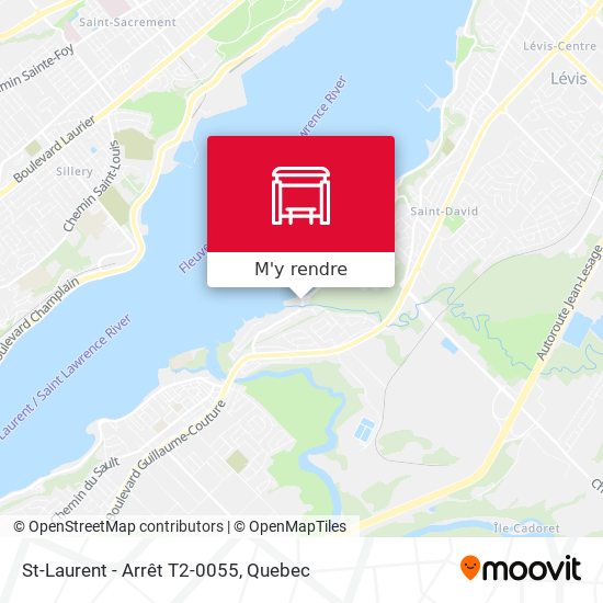 St-Laurent - Arrêt T2-0055 plan