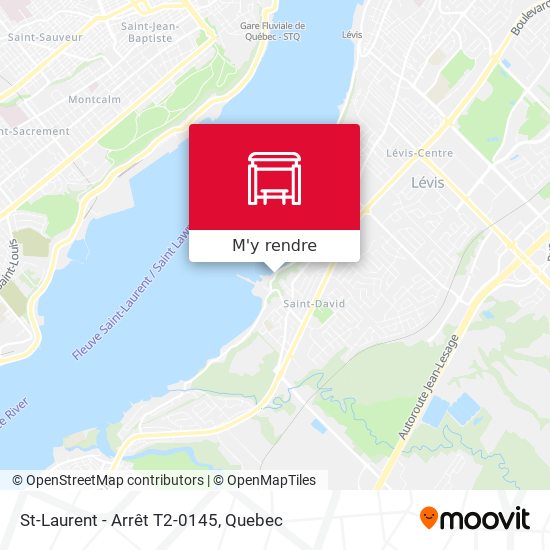 St-Laurent - Arrêt T2-0145 plan