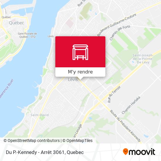 Du P.-Kennedy - Arrêt 3061 plan