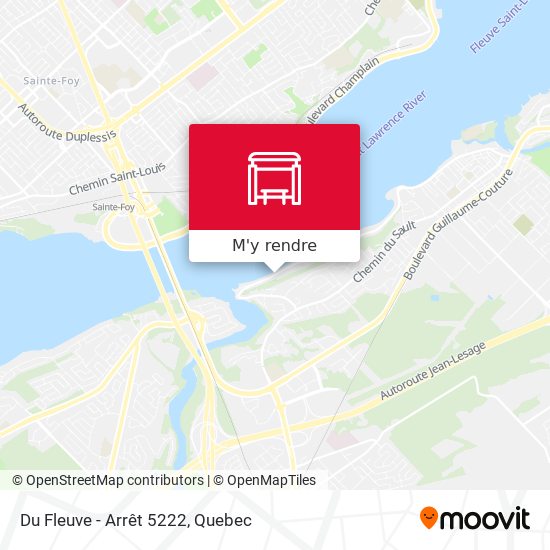 Du Fleuve - Arrêt 5222 plan
