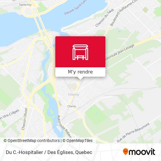 Du C.-Hospitalier / Des Églises plan