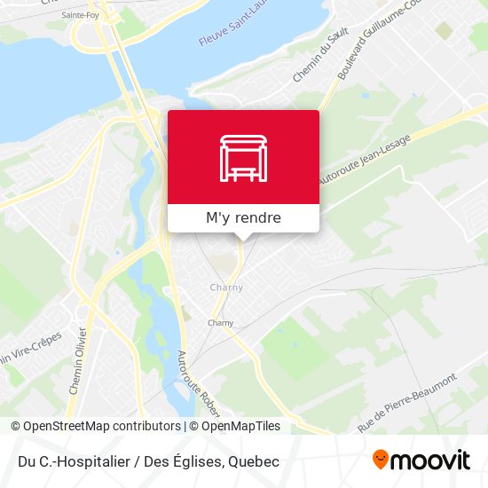 Du C.-Hospitalier / Des Églises plan