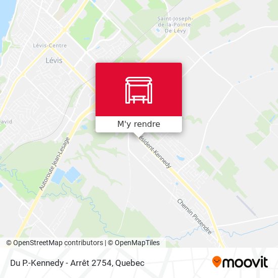 Du P.-Kennedy - Arrêt 2754 plan