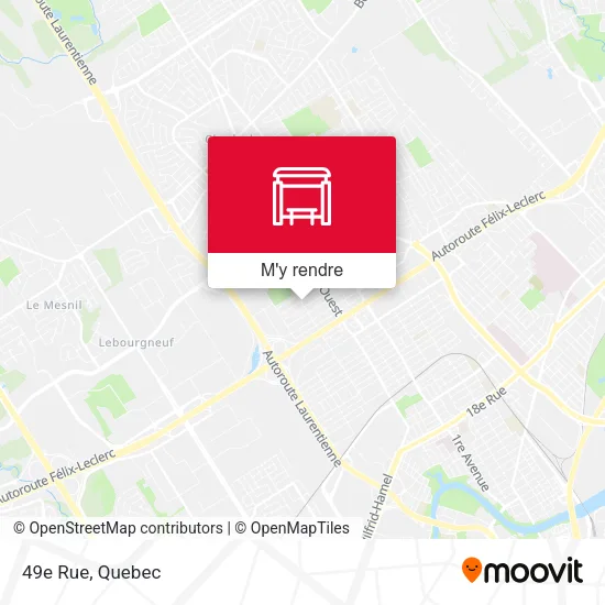 49e Rue plan