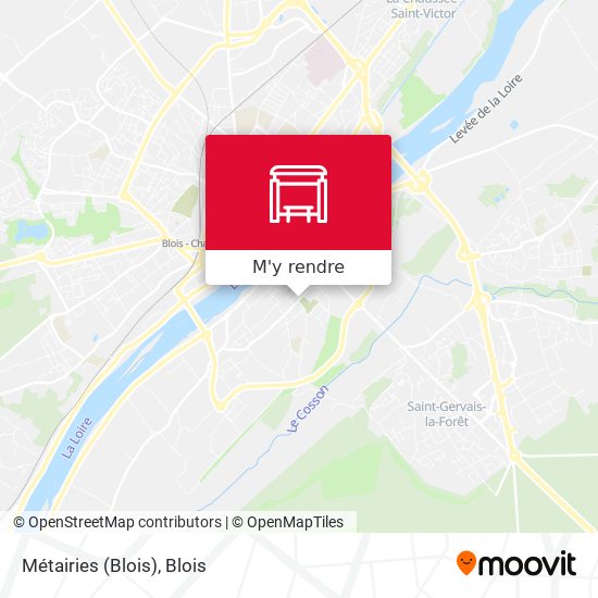 Métairies (Blois) plan