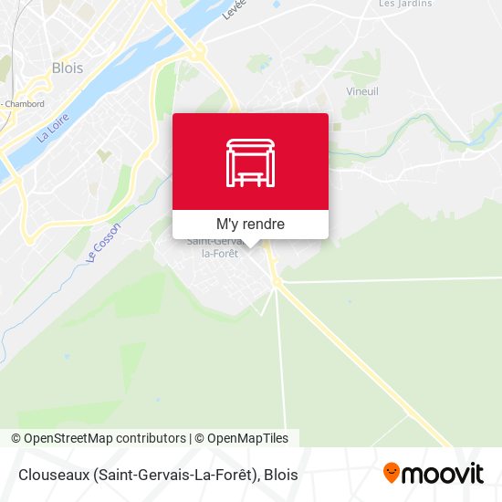 Clouseaux (Saint-Gervais-La-Forêt) plan