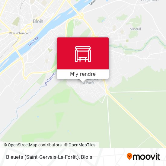 Bleuets (Saint-Gervais-La-Forêt) plan