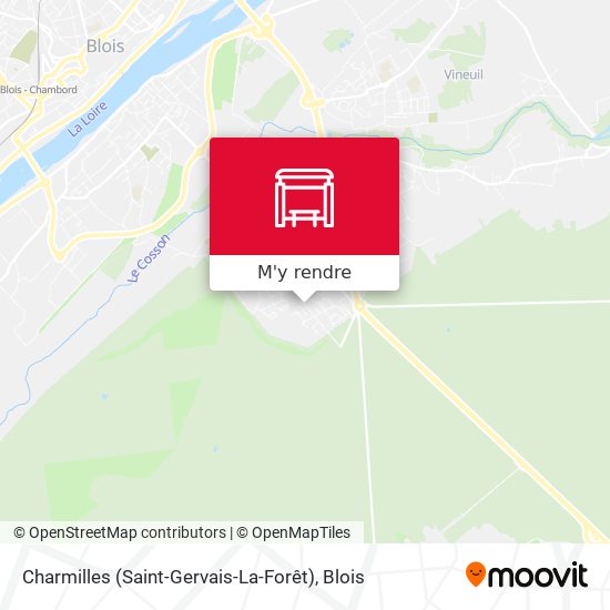 Charmilles (Saint-Gervais-La-Forêt) plan