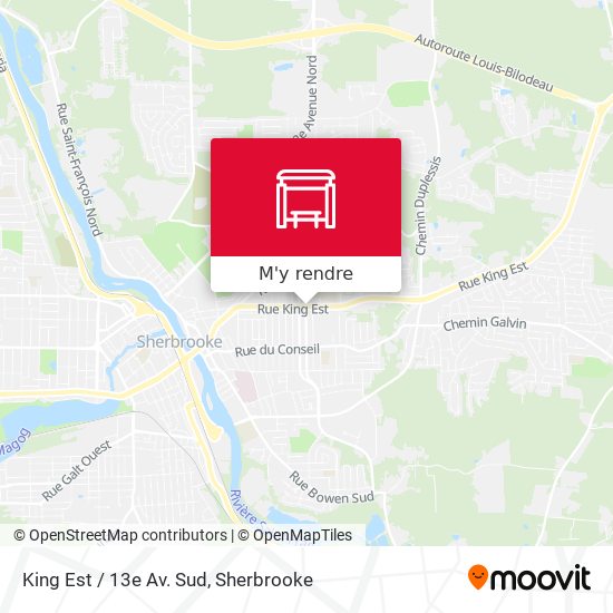 King Est / 13e Av. Sud plan