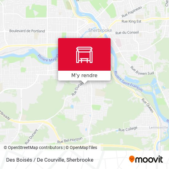 Des Boisés / De Courville plan
