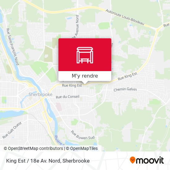 King Est / 18e Av. Nord plan