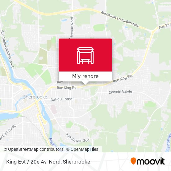 King Est / 20e Av. Nord plan