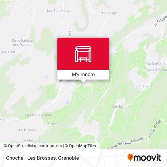 Choche - Les Brosses plan