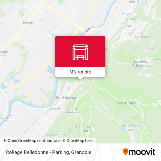 College Belledonne - Parking plan