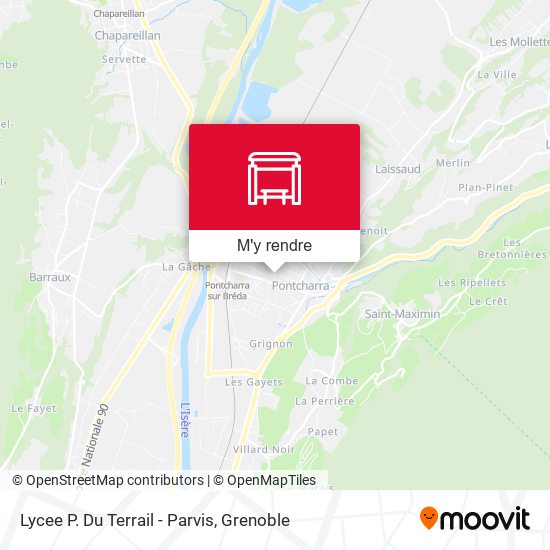 Lycee P. Du Terrail - Parvis plan