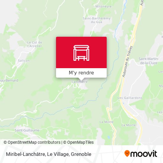 Miribel-Lanchâtre, Le Village plan