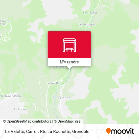 La Valette, Carref. Rte La Rochette plan