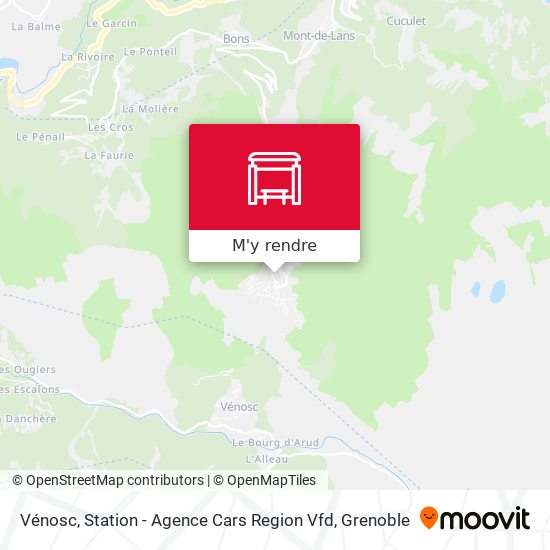 Vénosc, Station - Agence Cars Region Vfd plan