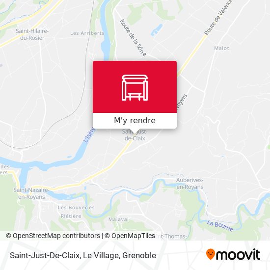 Saint-Just-De-Claix, Le Village plan