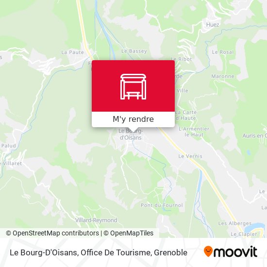 Le Bourg-D'Oisans, Office De Tourisme plan