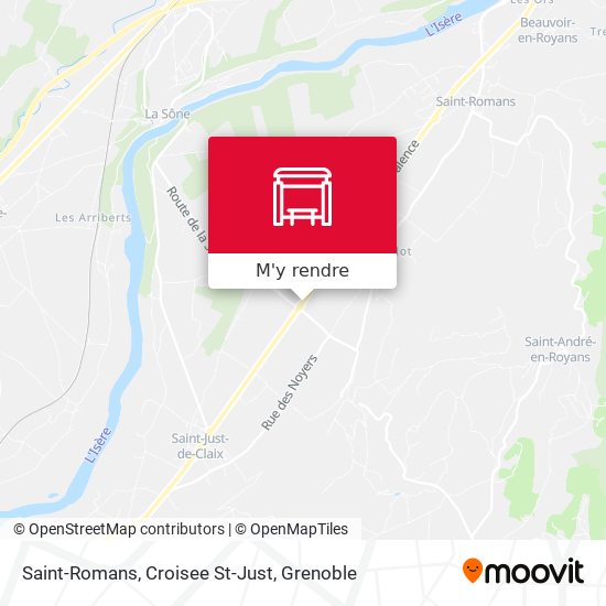 Saint-Romans, Croisee St-Just plan
